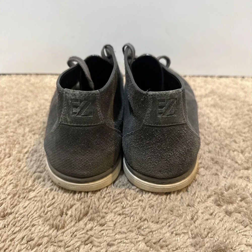 Ermenegildo Zegna Chukka Boots Mens Size 10 Gray Suede Casual Lace Up Italy